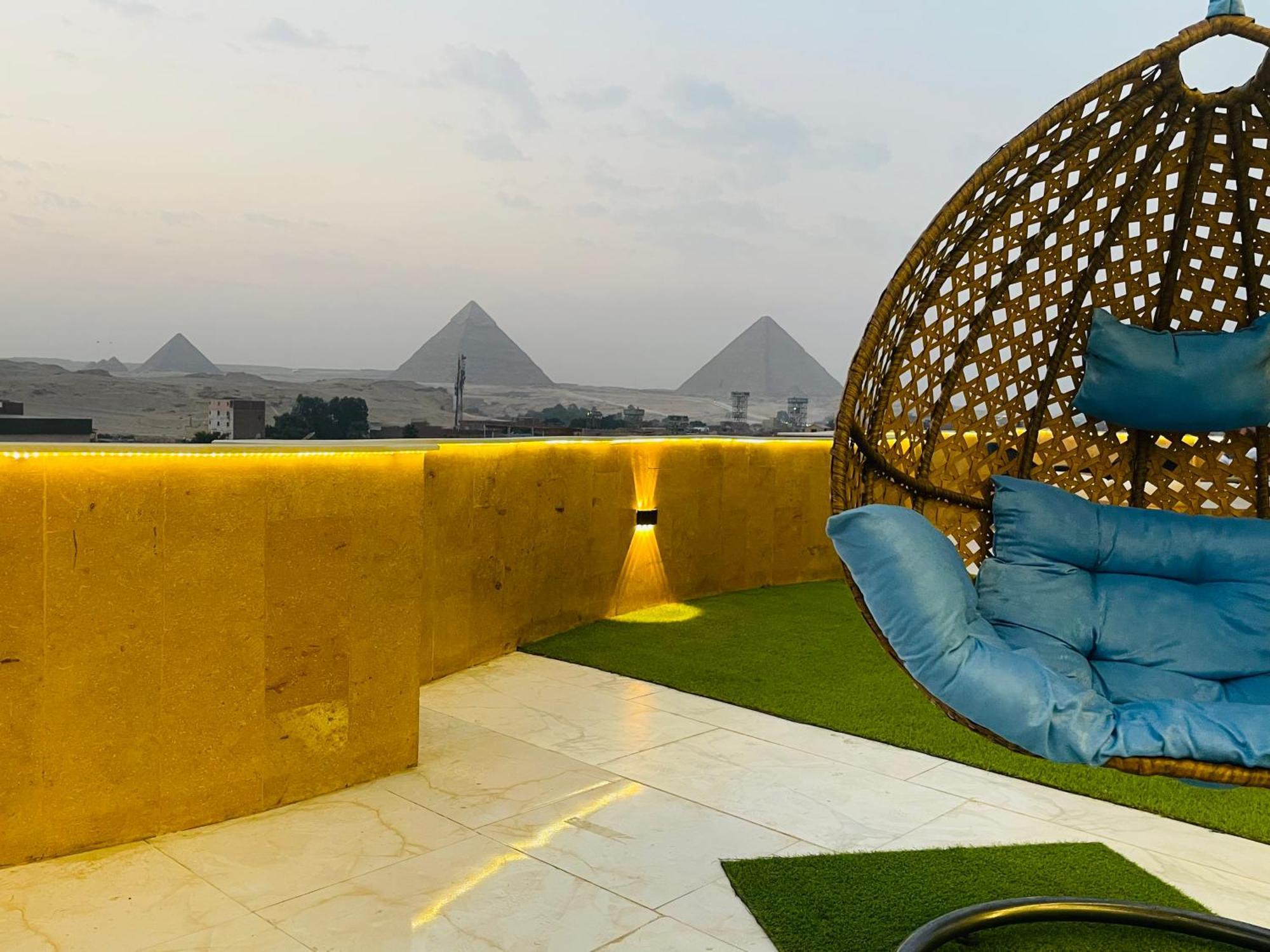 Golden Mask Pyramids Inn Kafret el-Gabal Esterno foto