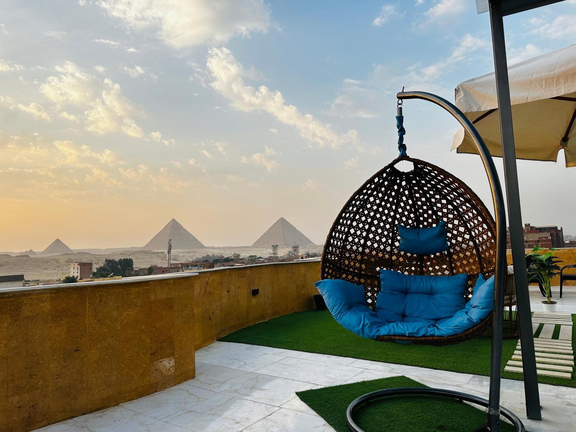 Golden Mask Pyramids Inn Kafret el-Gabal Esterno foto